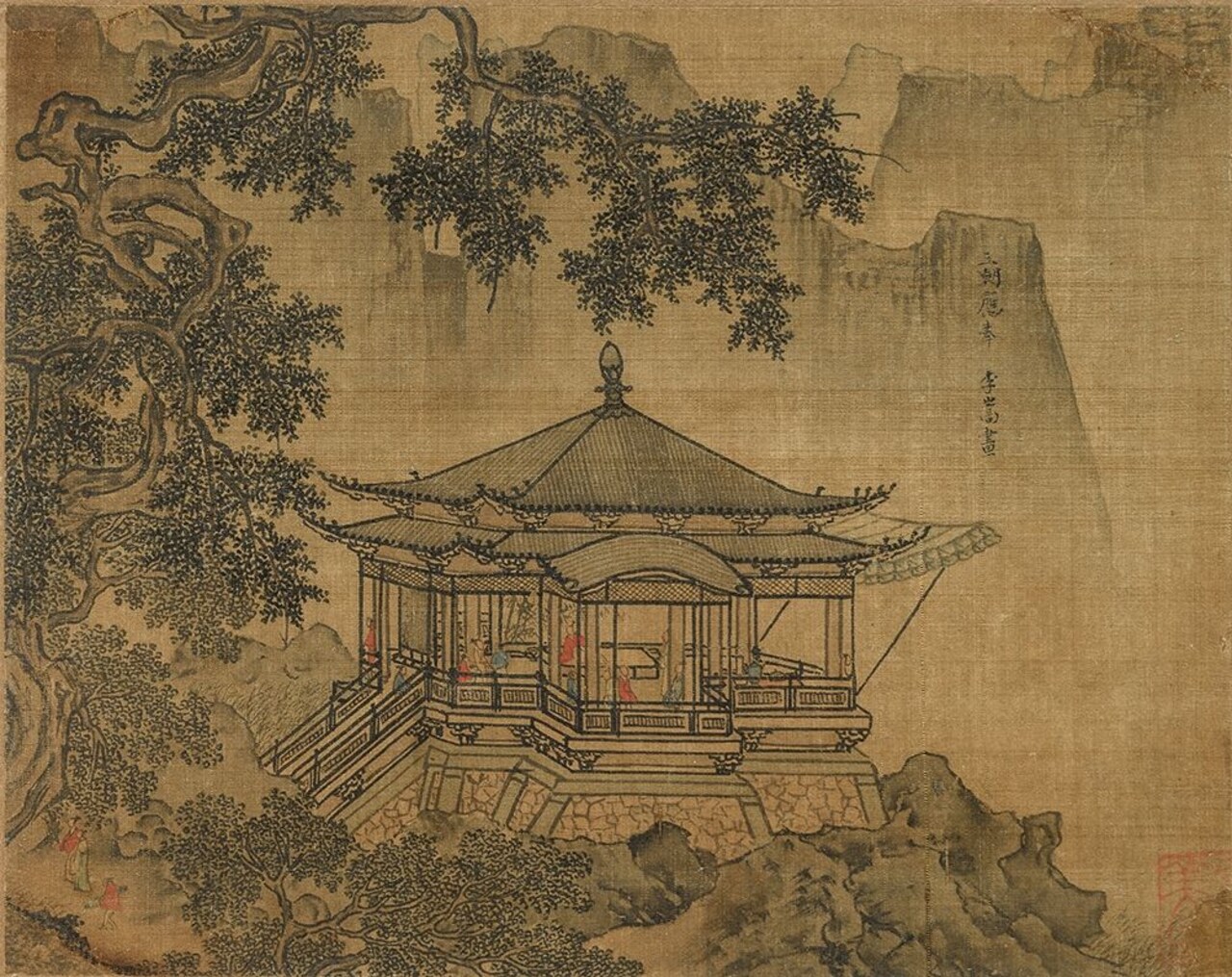 A Pavilion Poster Print by China Southen Song Dynasty China Southen Song Dynasty # 50347